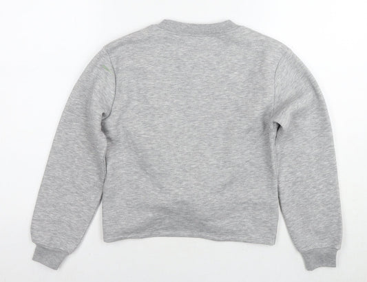 River Island Womens Grey Cotton Pullover Sweatshirt Size S Pullover