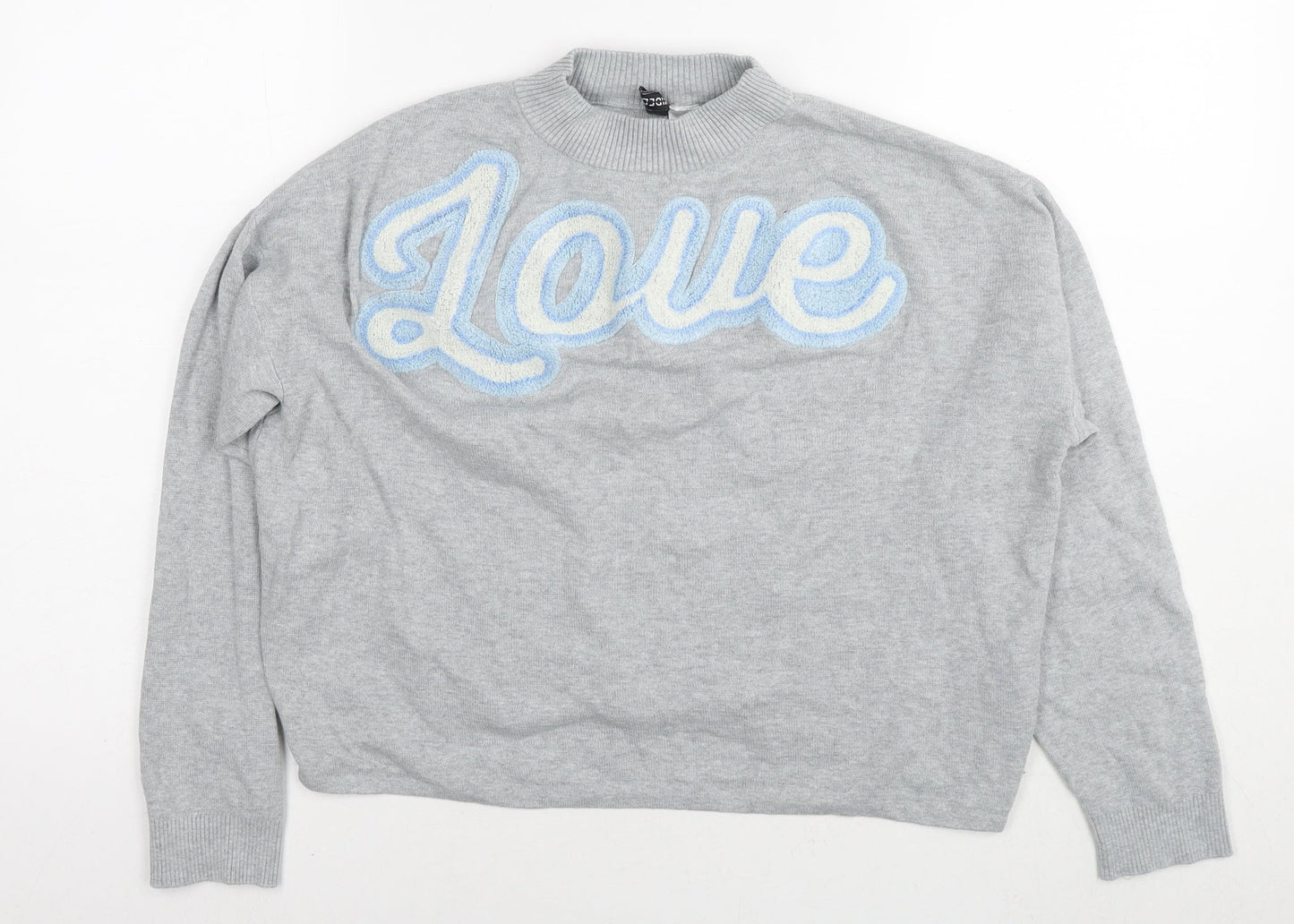 Divided by H&M Womens Grey Cotton Pullover Sweatshirt Size S Pullover - Love