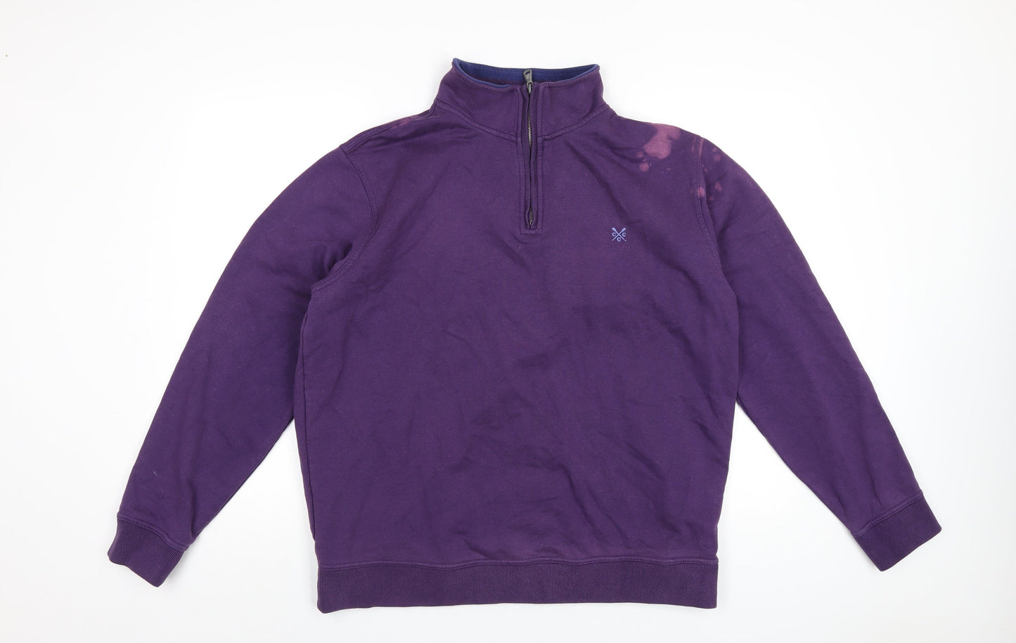 Crew Clothing Mens Purple Cotton Pullover Sweatshirt Size XL