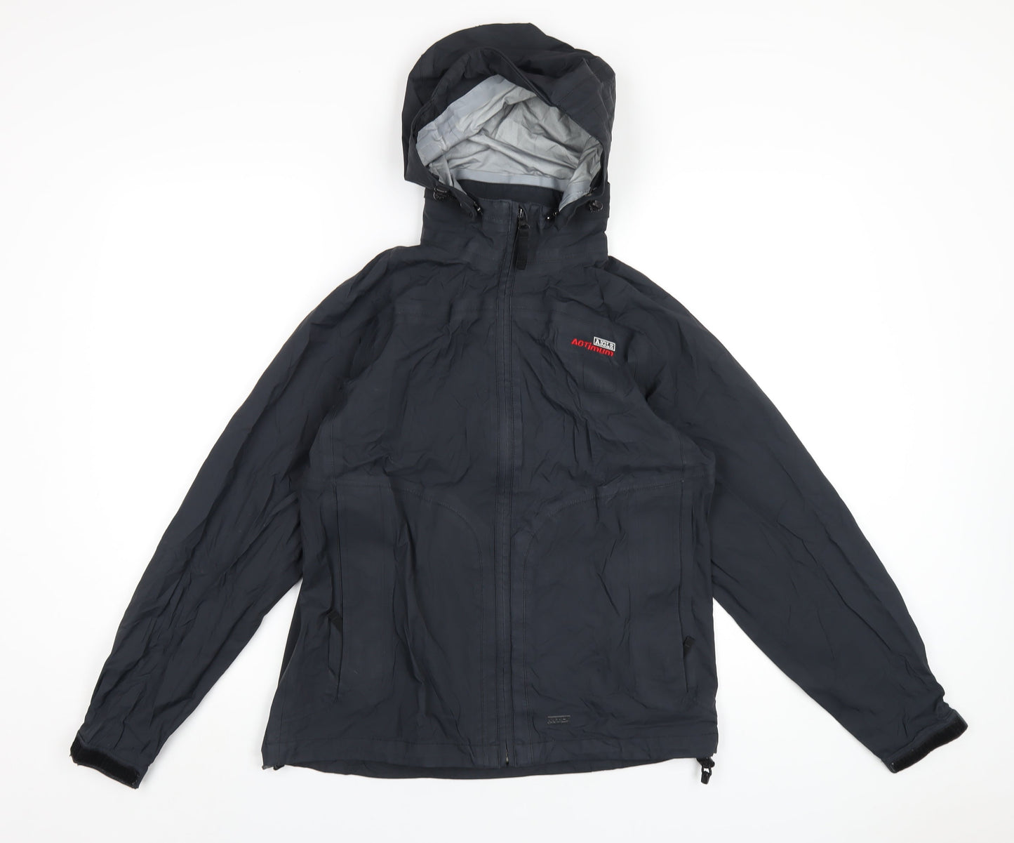 Aigle Womens Black Rain Coat Coat Size 10 Zip