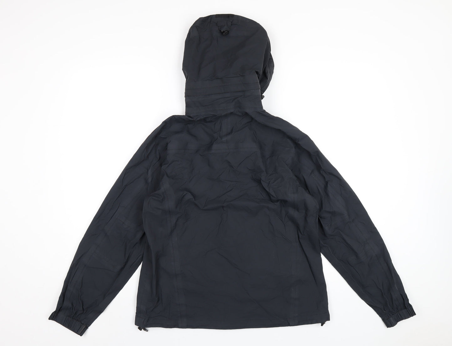 Aigle Womens Black Rain Coat Coat Size 10 Zip