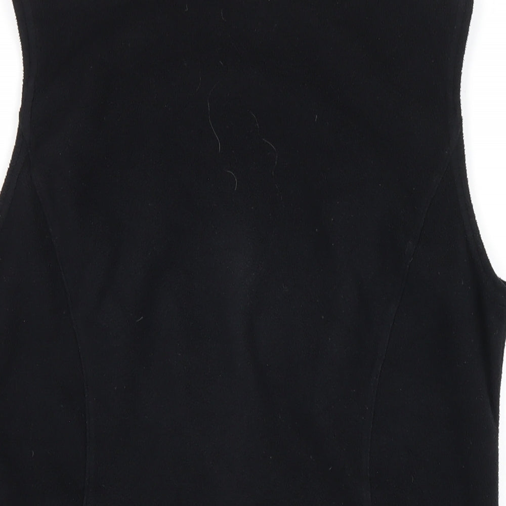 Marks and Spencer Womens Black Gilet Waistcoat Size 10 Zip
