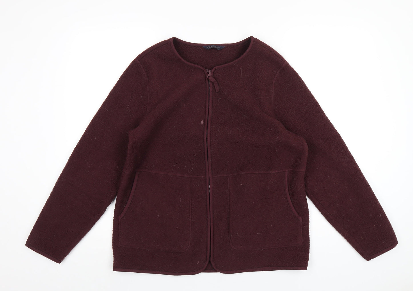 Marks and Spencer Womens Purple Jacket Size M Zip