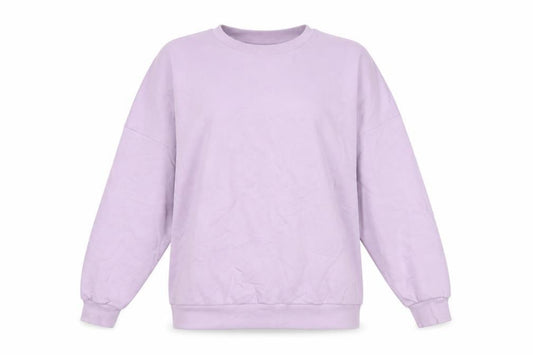 PRETTYLITTLETHING Womens Purple Cotton Pullover Sweatshirt Size 8 Pullover