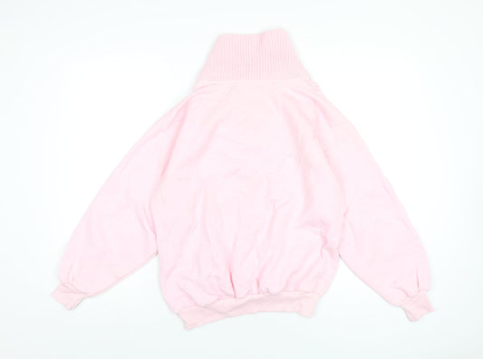 Lady Foot Locker Womens Pink Polyester Pullover Sweatshirt Size M Pullover