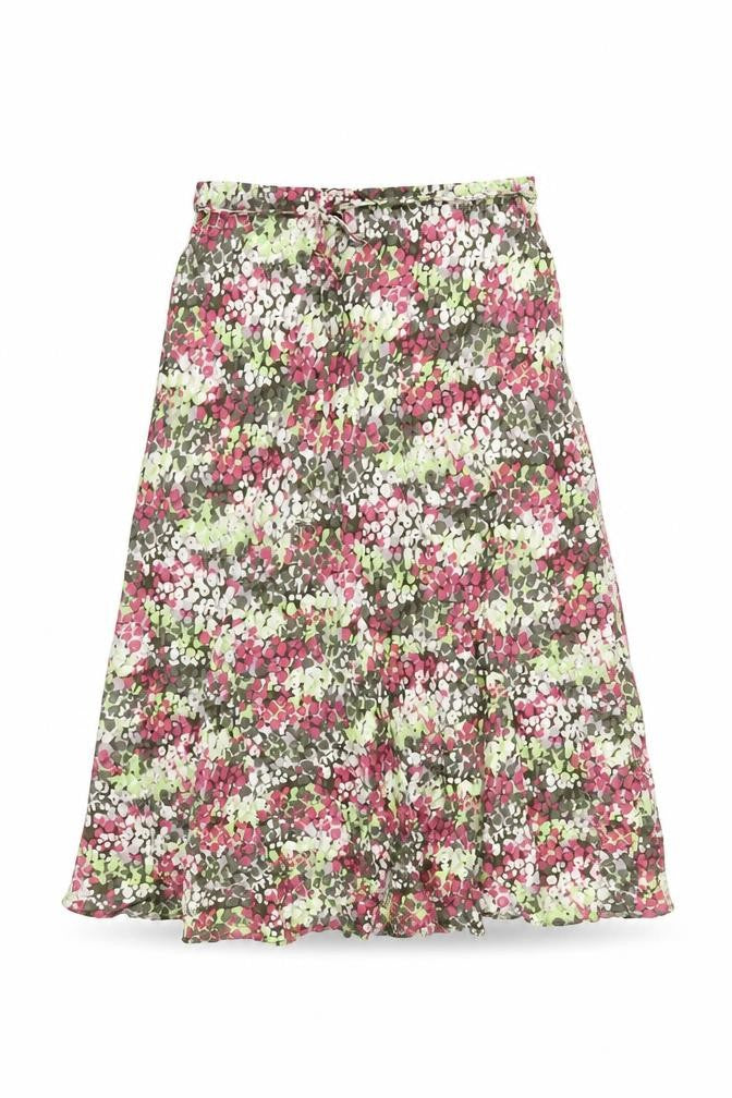 Classics Womens Multicoloured Geometric Viscose A-Line Skirt Size 14