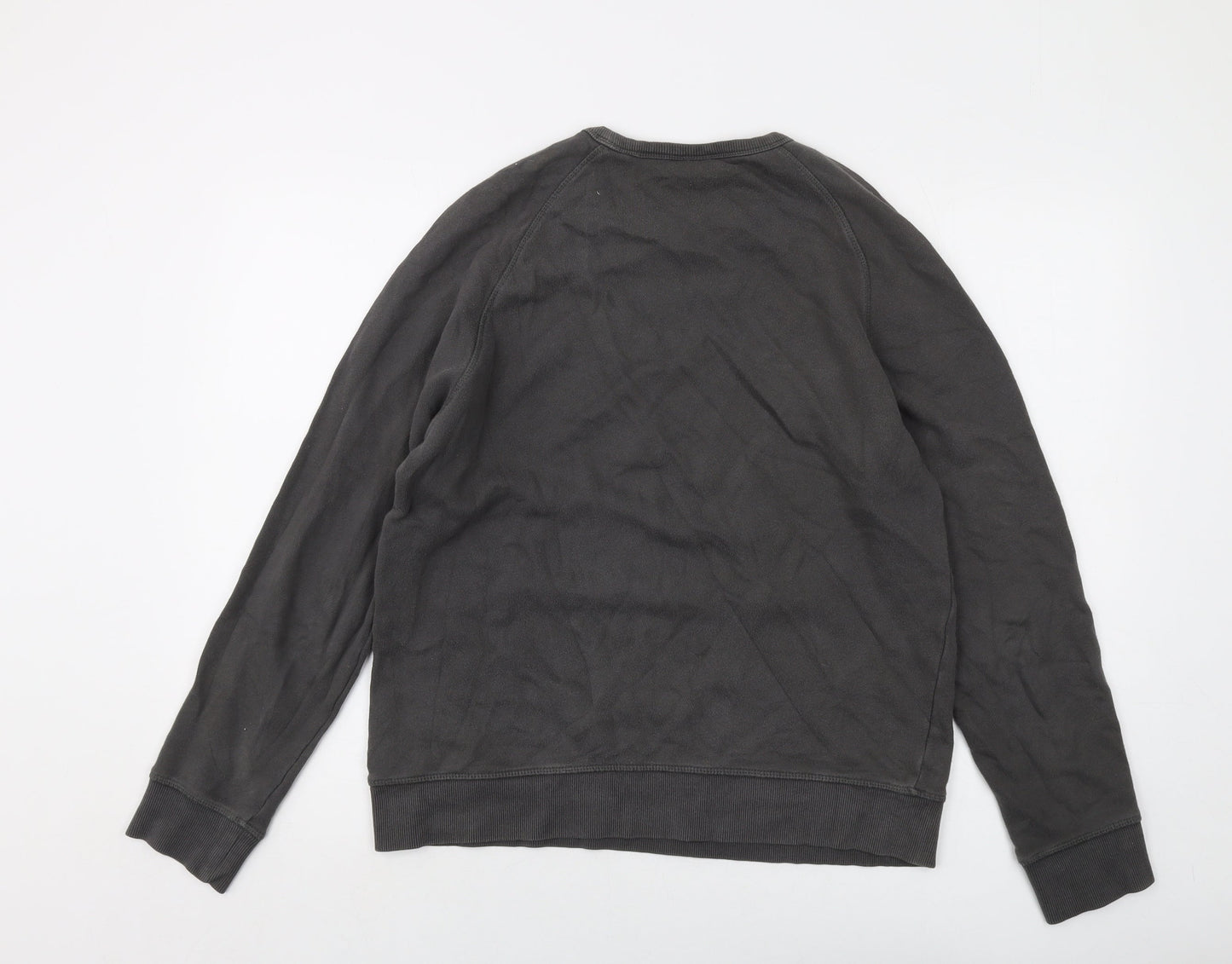 H&M Mens Grey Cotton Pullover Sweatshirt Size M