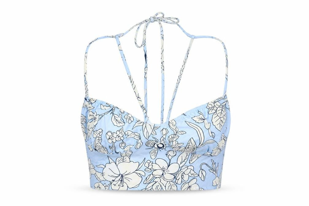Womens UK Size S Cider Blue Polyester Tank