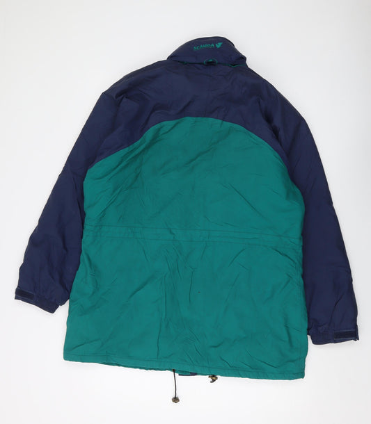 Scanda Mens Green Jacket Size M Zip - Vintage