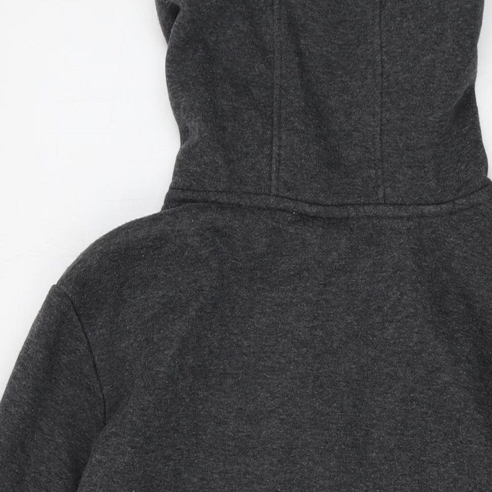 LA Gear Womens Grey Polyester Full Zip Hoodie Size 14 Zip