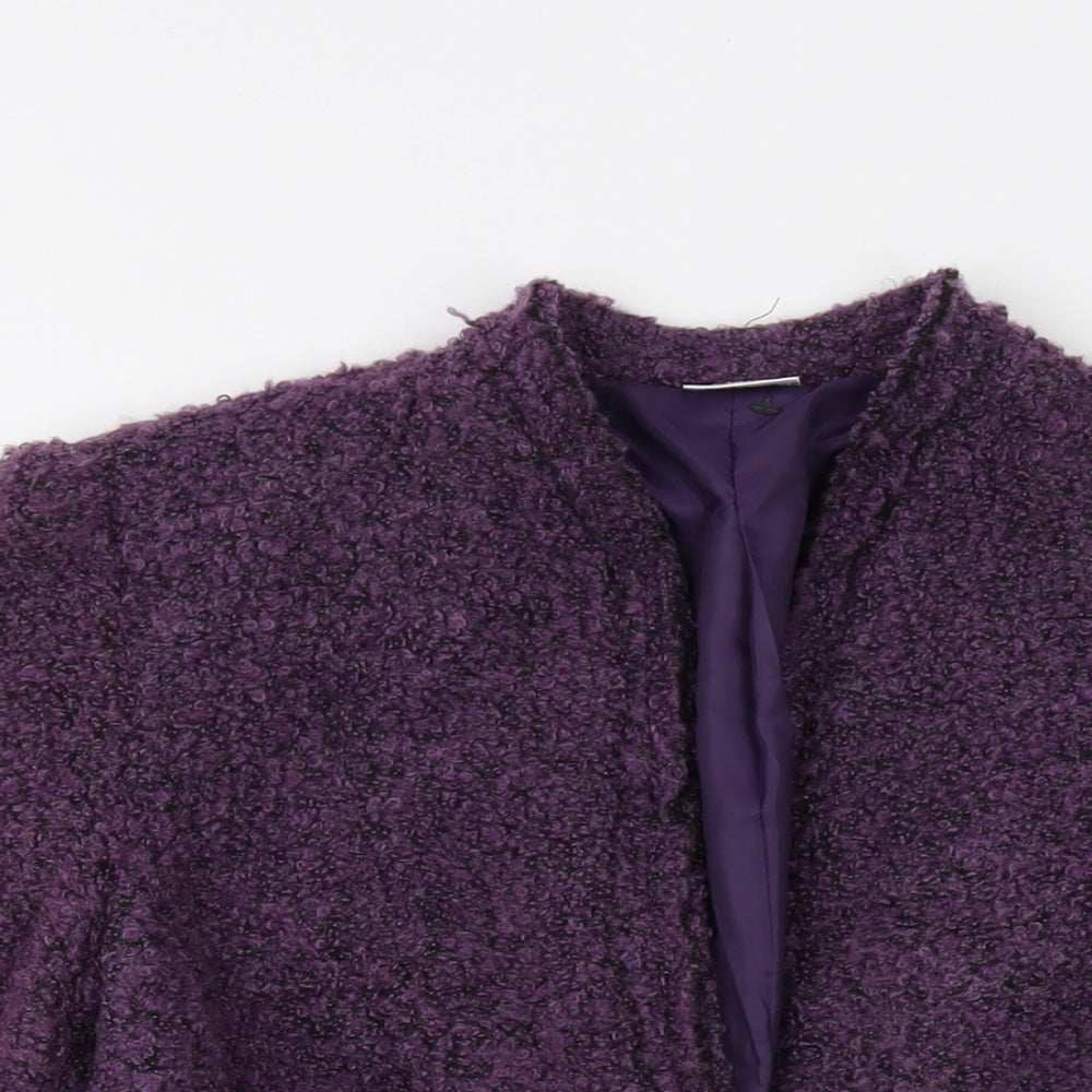 Damart Womens Purple Jacket Size 12 Button