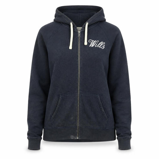 Womens UK 14 Regular Jack Wills Blue Full Zip Hoodie