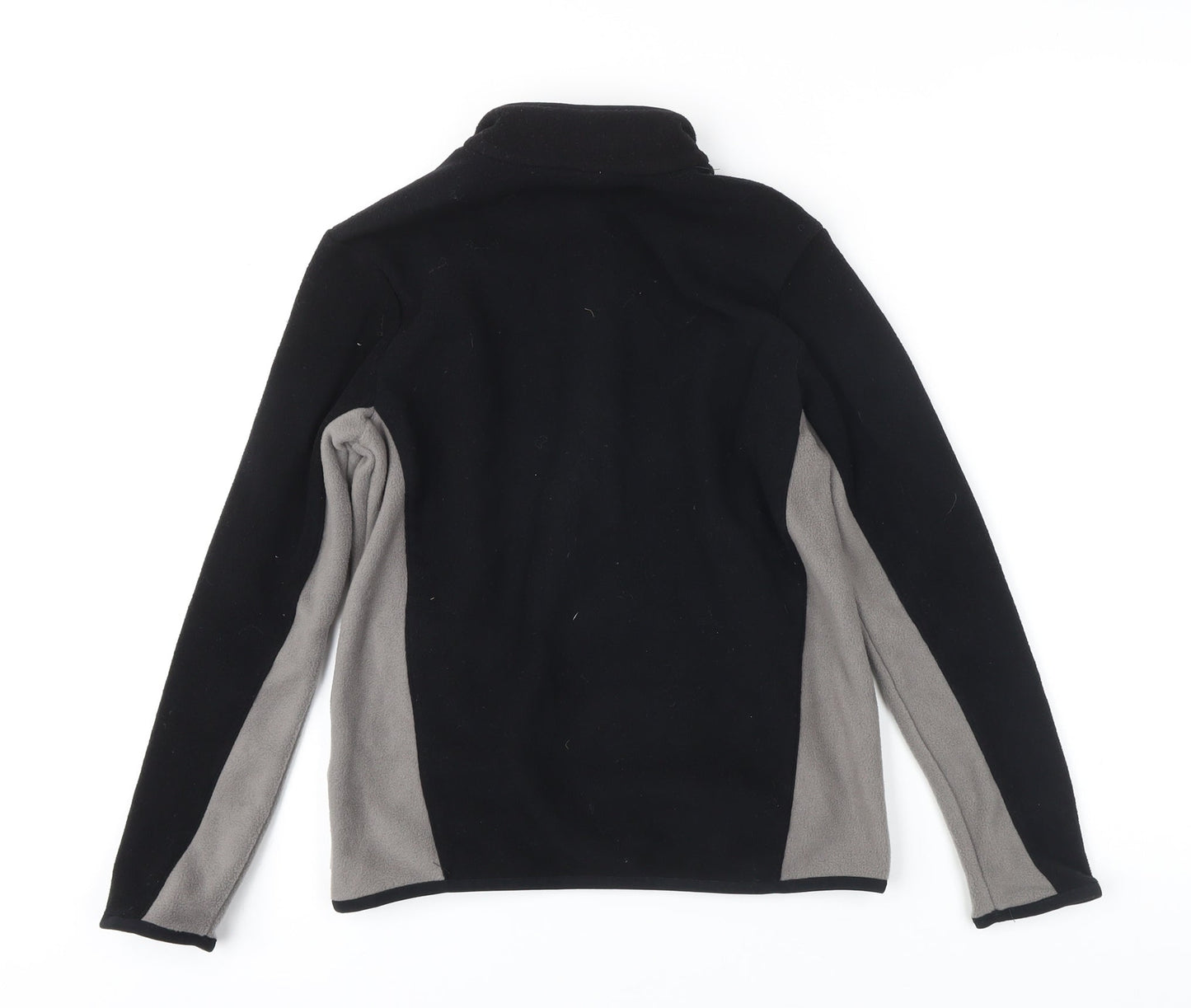 DECATHLON Boys Black Colourblock Jacket Size 12 Years Zip