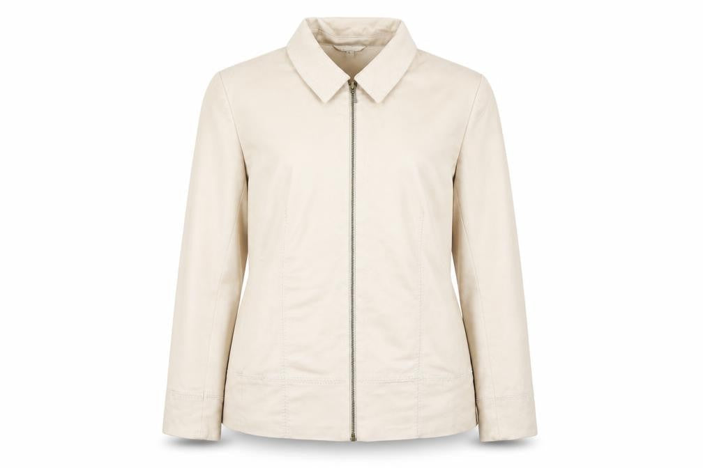 M&Co Womens Beige Jacket Blazer Size 16 Zip