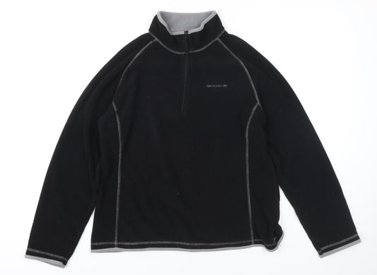 Mountain Life Womens Black 100% Polyester Pullover Sweatshirt Size 16