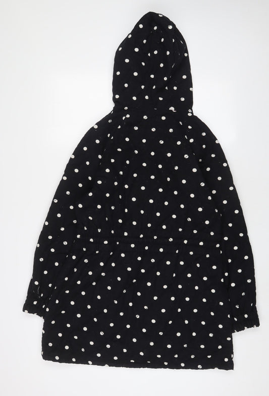 Graham Fiftnee Womens Black Polka Dot Jacket Size S Zip - Zip Pockets