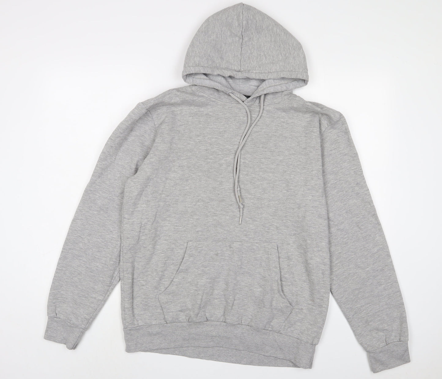 Nasty Gal Womens Grey Cotton Pullover Hoodie Size S Pullover