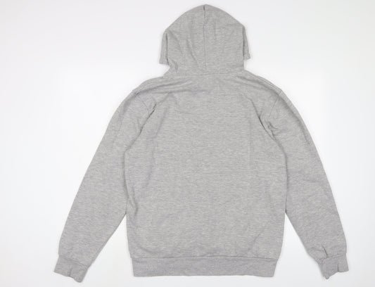 Nasty Gal Womens Grey Cotton Pullover Hoodie Size S Pullover