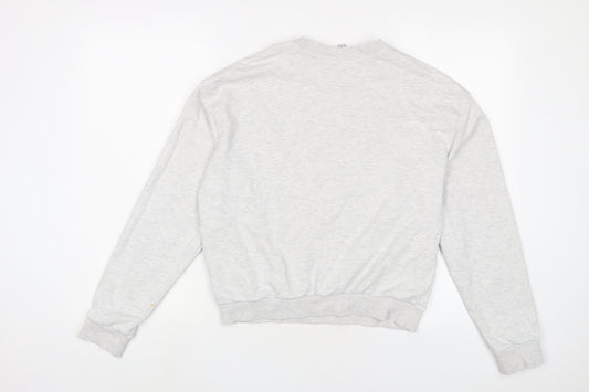 H&M Womens Grey Cotton Pullover Sweatshirt Size M Pullover - NASA