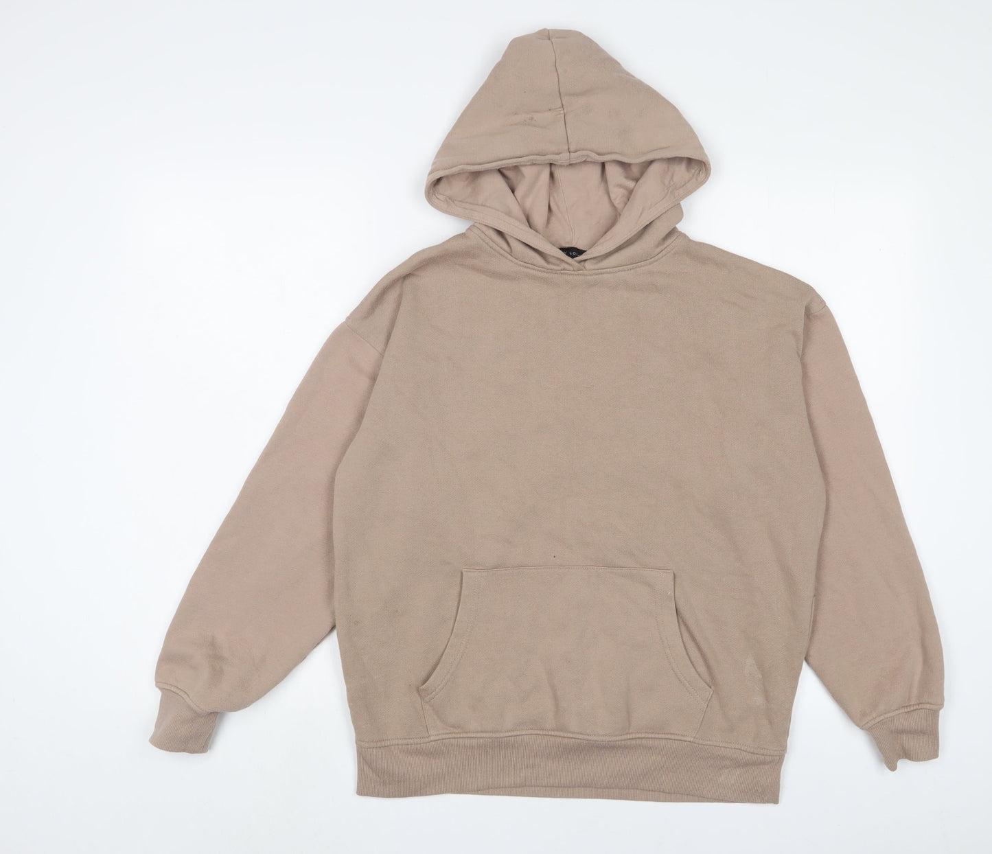 New Look Womens Brown Cotton Pullover Hoodie Size S Pullover