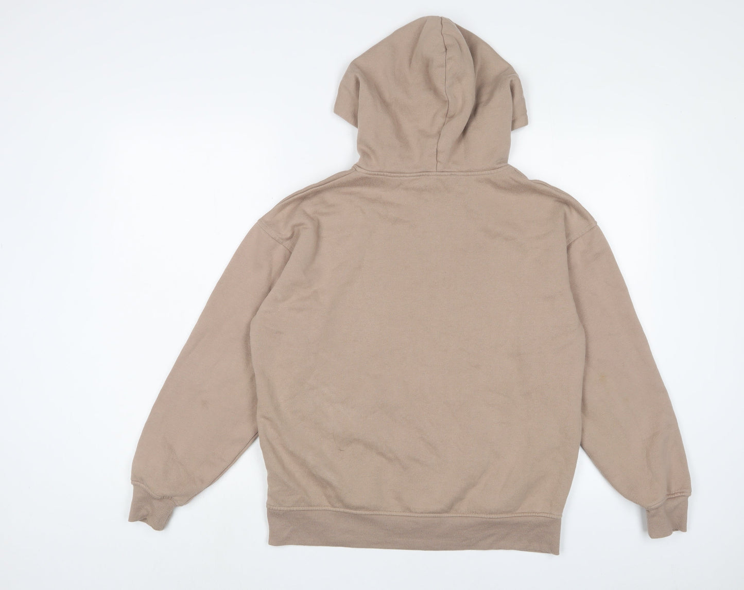 New Look Womens Brown Cotton Pullover Hoodie Size S Pullover