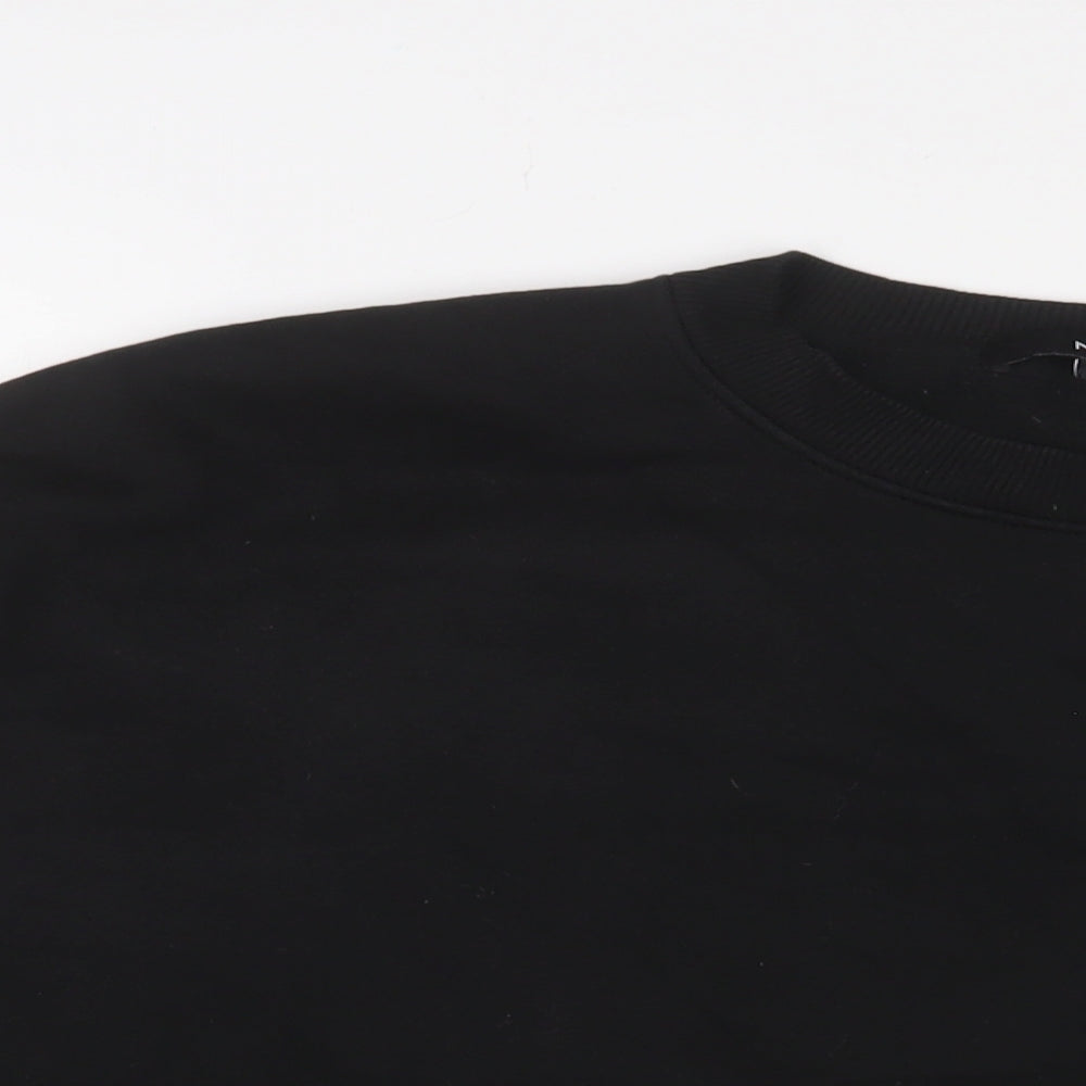 NEXT Womens Black Cotton Pullover Sweatshirt Size M Pullover