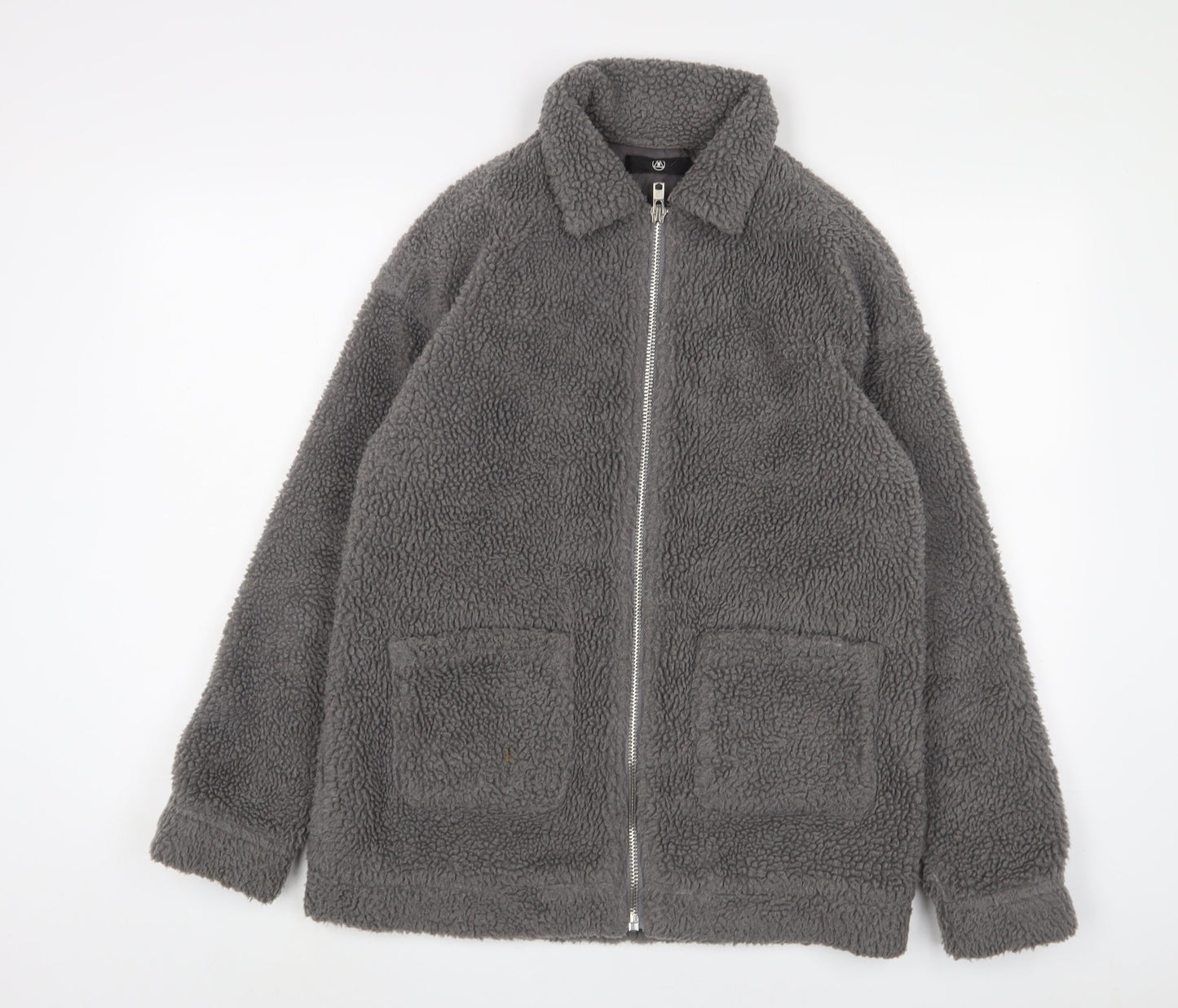 Missguided Womens Grey Jacket Size 6 Zip