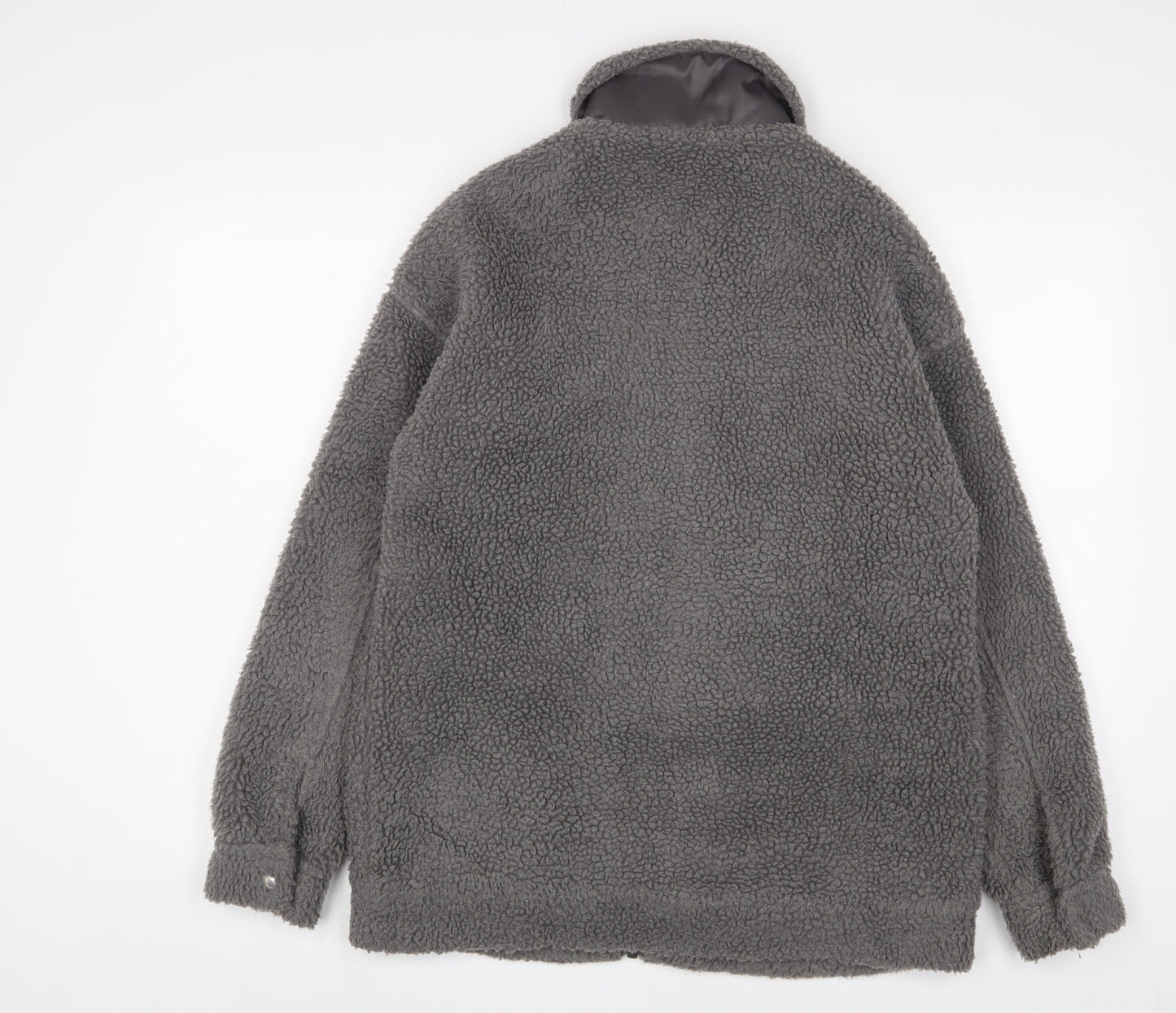 Missguided Womens Grey Jacket Size 6 Zip