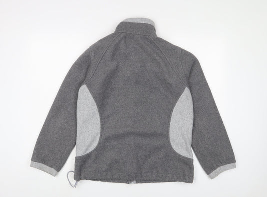 Marks and Spencer Womens Grey Jacket Size 14 Zip