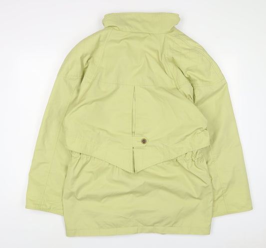 Telemac Womens Green Jacket Size 14 Zip