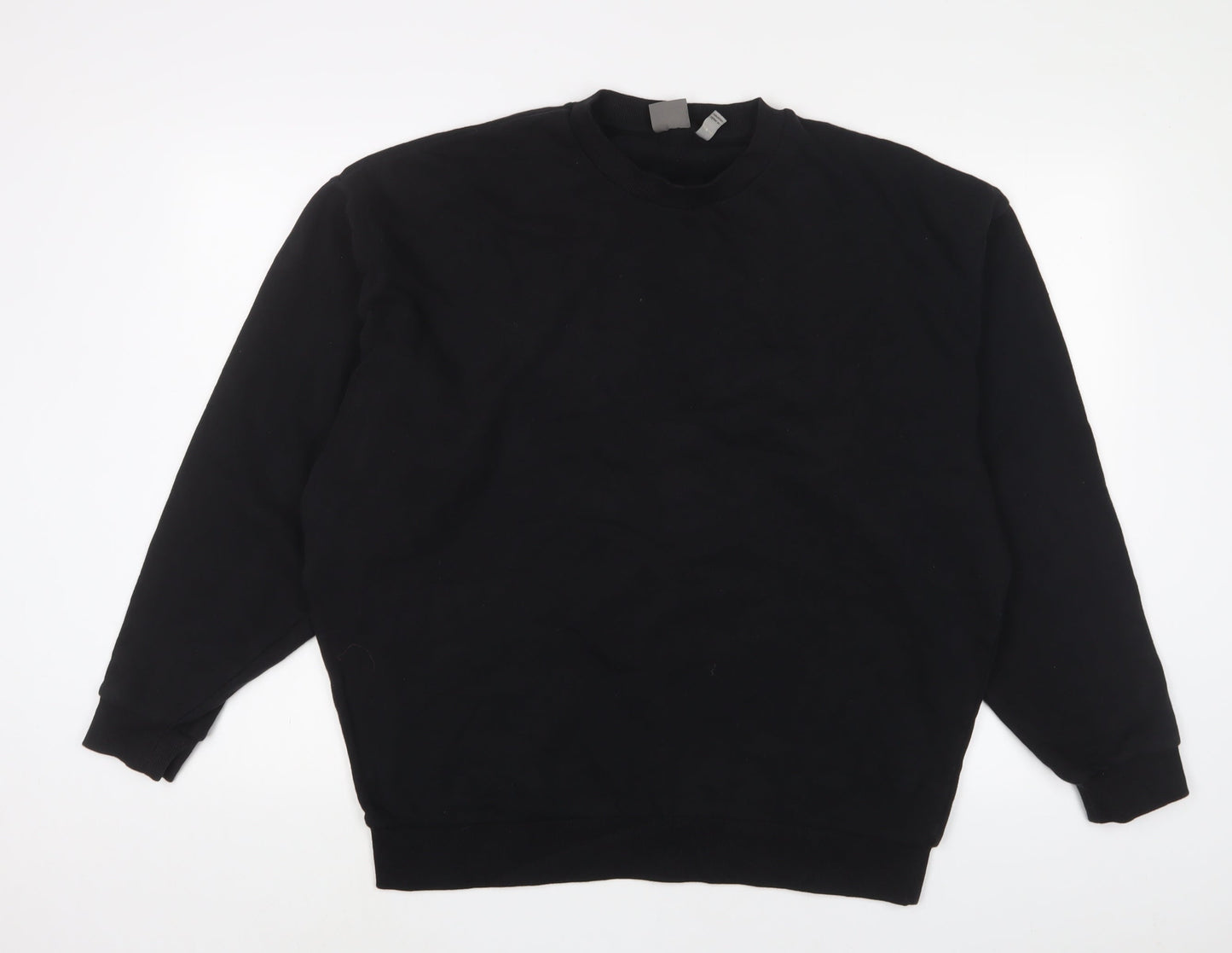ASOS Mens Black Cotton Pullover Sweatshirt Size M