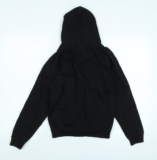AYKIZ Boys Black Polyester Pullover Hoodie Size 9-10 Years