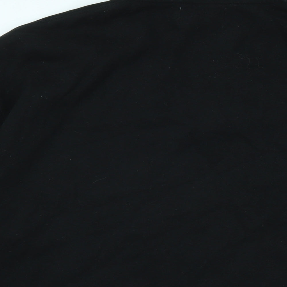 Topman Mens Black Polyester Pullover Sweatshirt Size M