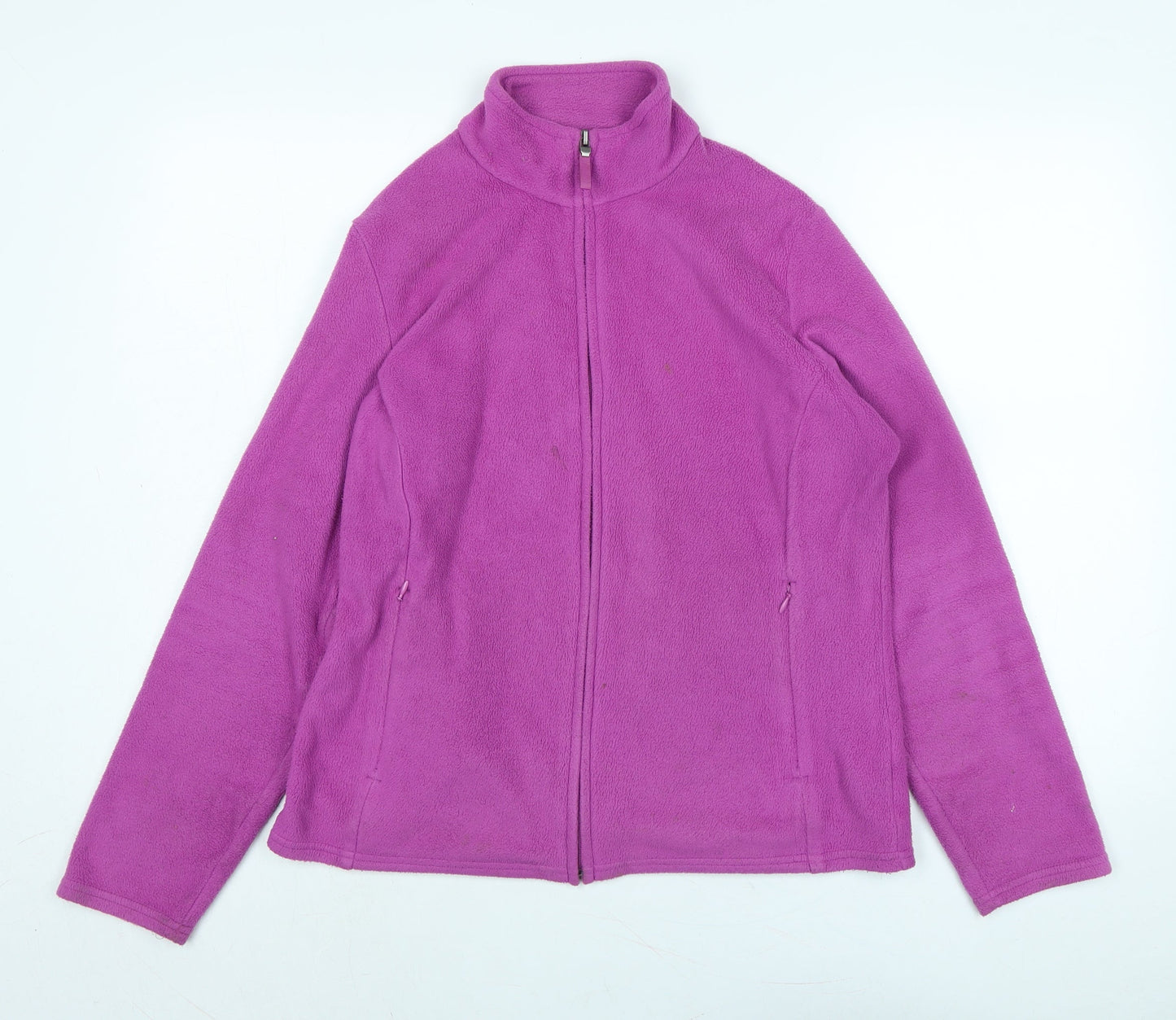 Marks and Spencer Womens Purple Jacket Size 14 Zip