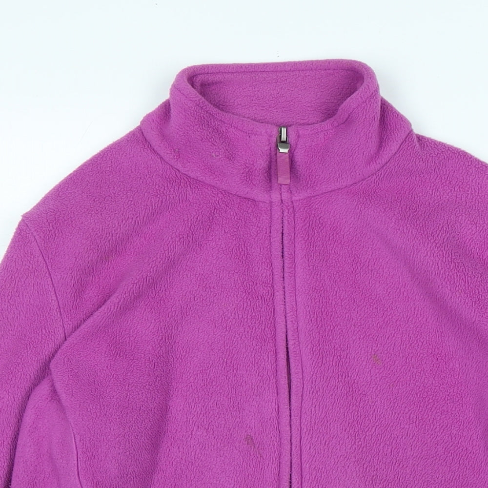 Marks and Spencer Womens Purple Jacket Size 14 Zip