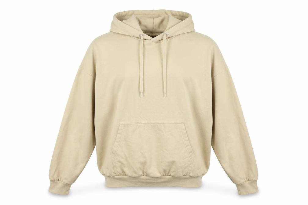Boohoo Womens Beige Cotton Pullover Hoodie Size M