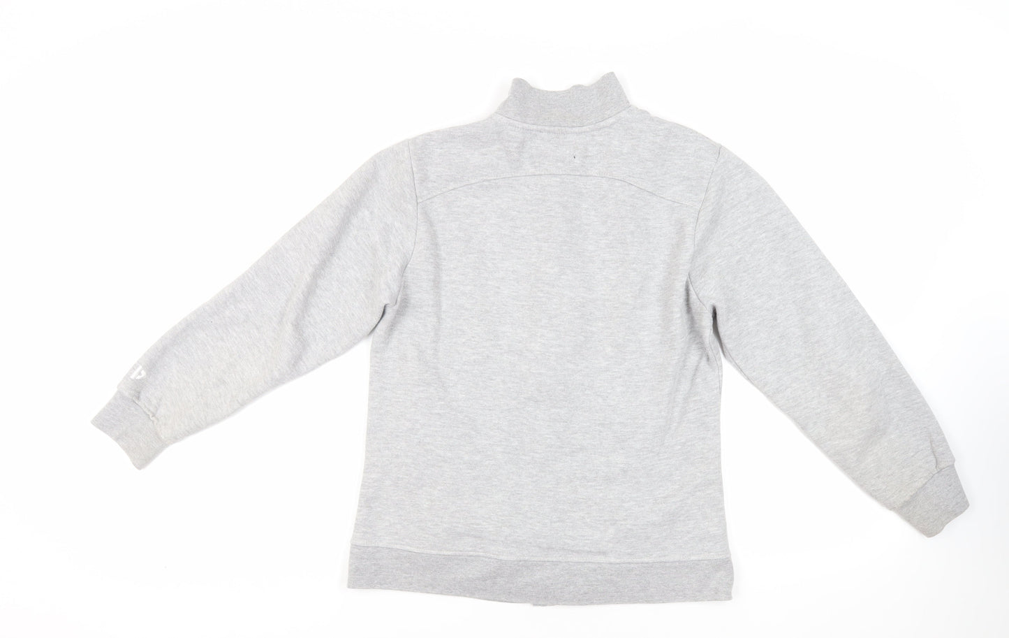 Donnay Womens Grey Cotton Full Zip Sweatshirt Size 12 Zip - Logo Pockets