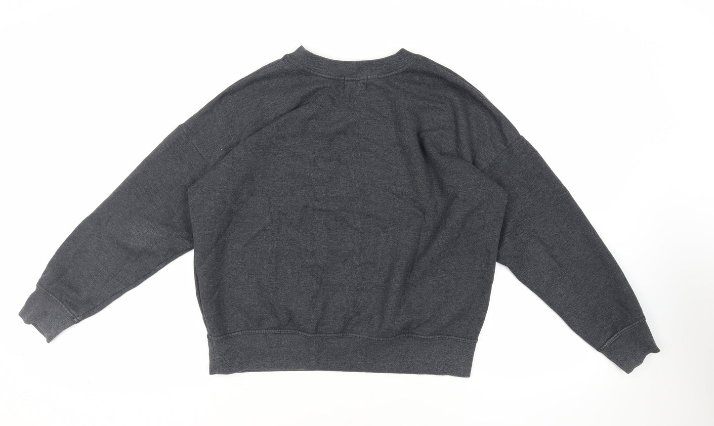 NEXT Womens Grey Cotton Pullover Sweatshirt Size 14 Pullover