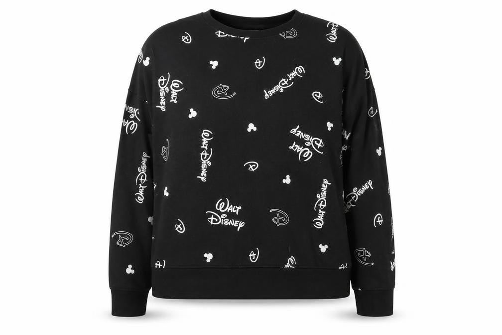 Womens UK 2XL Regular Disney Black Pullover Sweatshirt