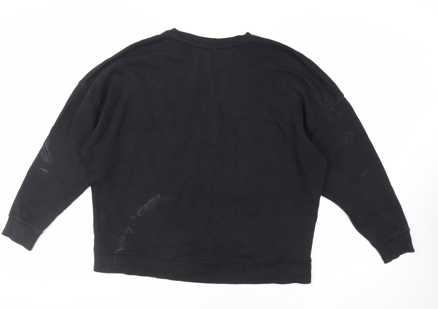 Only Womens Black Cotton Pullover Sweatshirt Size L Pullover - Rebel Soul