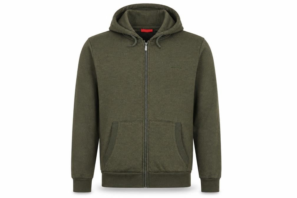 Mens UK M Regular Slazenger Green Full Zip Hoodie