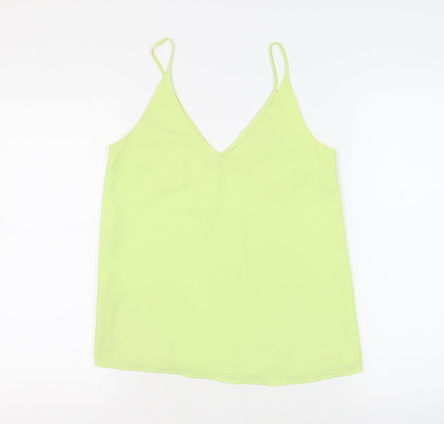 Oasis Womens Green Polyester Camisole Tank Size 8 V-Neck