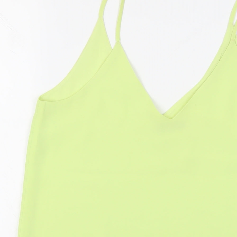 Oasis Womens Green Polyester Camisole Tank Size 8 V-Neck