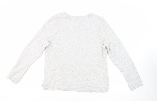 Oasis Womens Grey Viscose Pullover Sweatshirt Size M Pullover - Friends Lobster