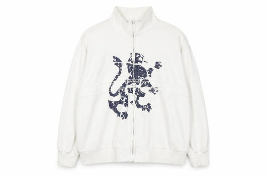 Mens UK XL Regular Daniel Lei White Full Zip Sweatshirt
