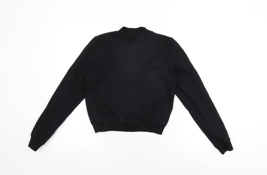 ARNE Womens Black Cotton Pullover Sweatshirt Size 8 Pullover