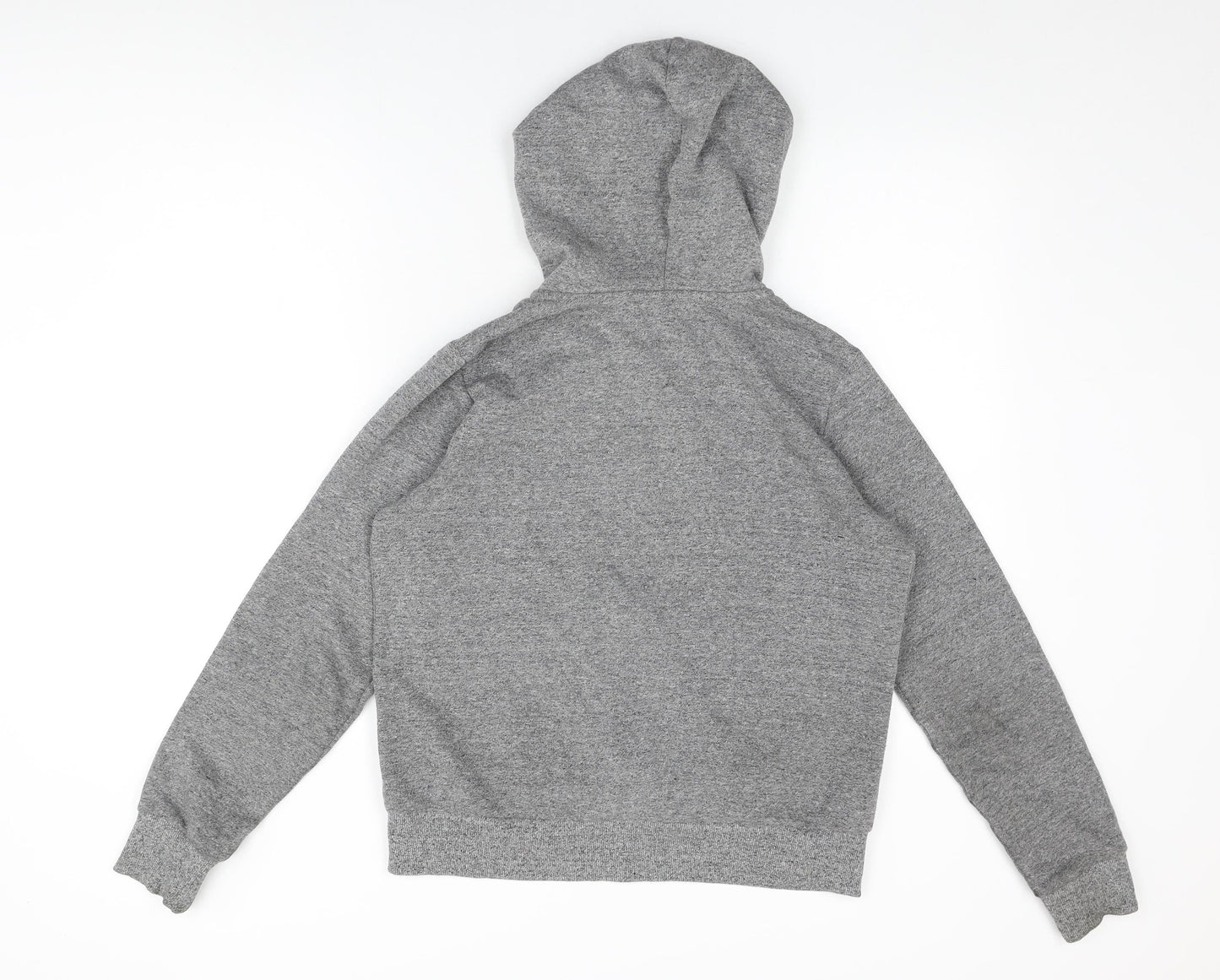 H&M Womens Grey Cotton Full Zip Hoodie Size M Zip