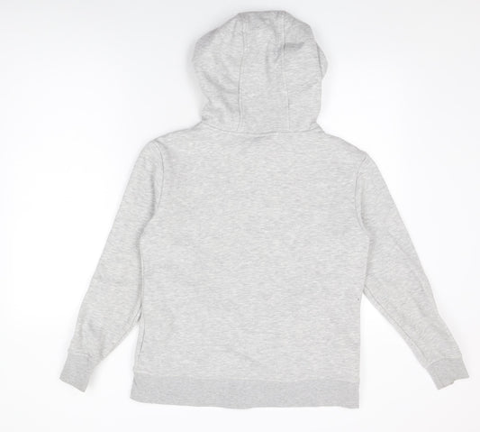 LA Gear Womens Grey Polyester Full Zip Hoodie Size 10 Zip