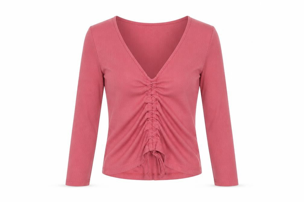 Womens UK Size XS Monki Pink Polyester T-Shirt