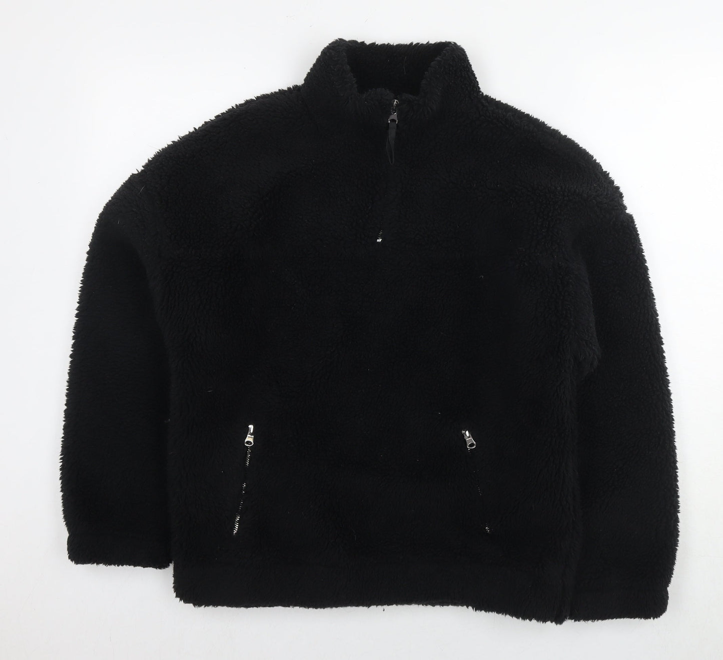 New Look Womens Black Polyester Pullover Sweatshirt Size S Pullover
